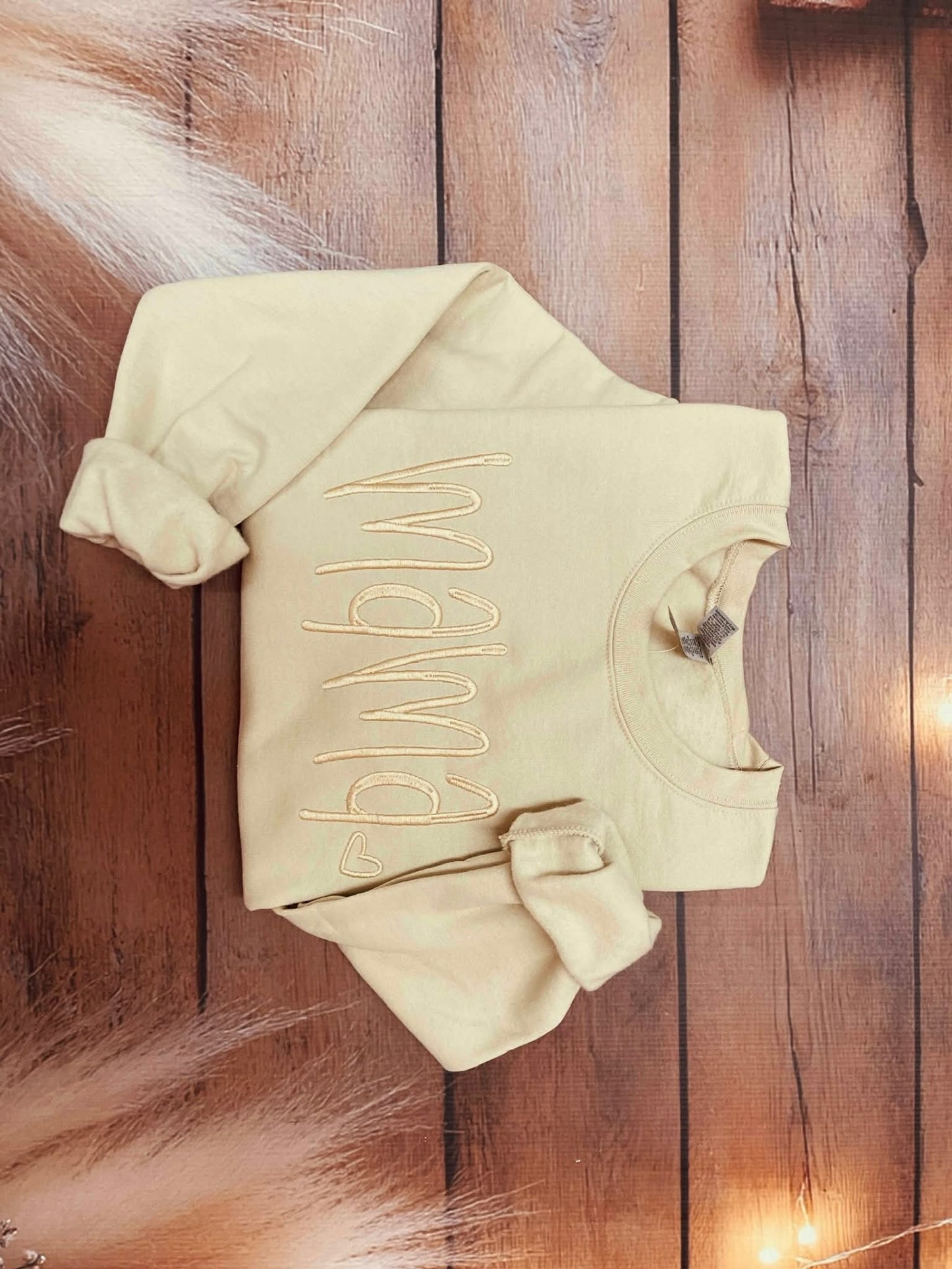 Tone on Tone Mama Embroidery