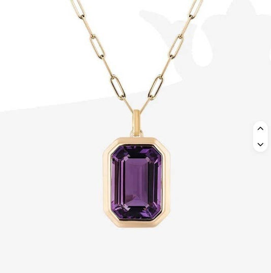18K STAINLESS STEEL TARNISH FREE SQUARE NECKLACE