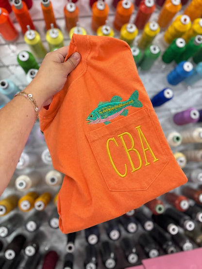 Bass CC Pocket Tee With Monogram