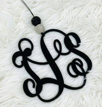 Car Charms Acrylic Monograms