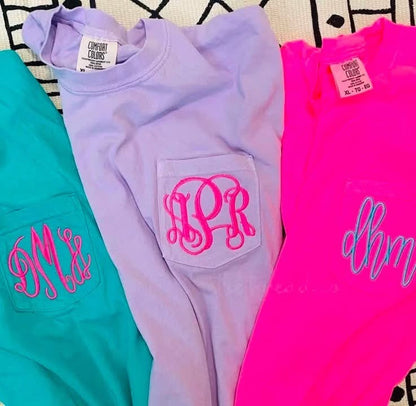 Comfort Colors Monogrammed Tank Top