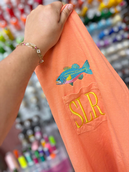 Bass CC Pocket Tee With Monogram