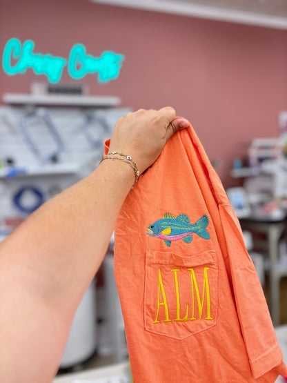 Bass CC Pocket Tee With Monogram