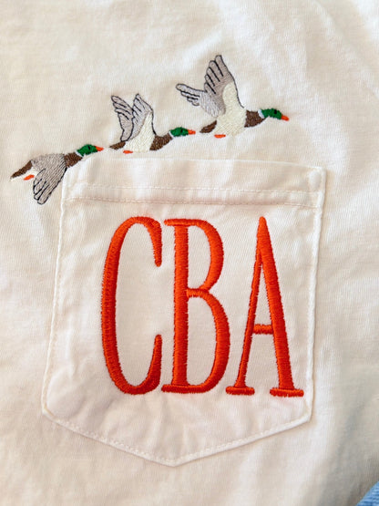 Mallards CC Pocket Tee With Monogram
