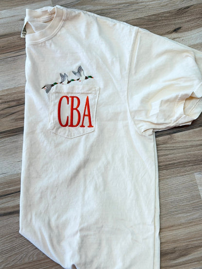 Mallards CC Pocket Tee With Monogram