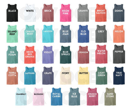 Comfort Colors Monogrammed Tank Top