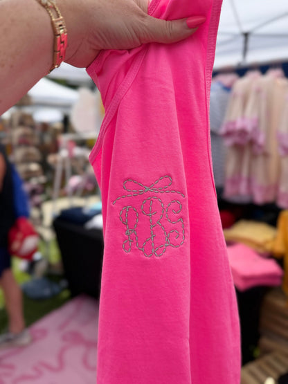 Comfort Colors Monogrammed Tank Top
