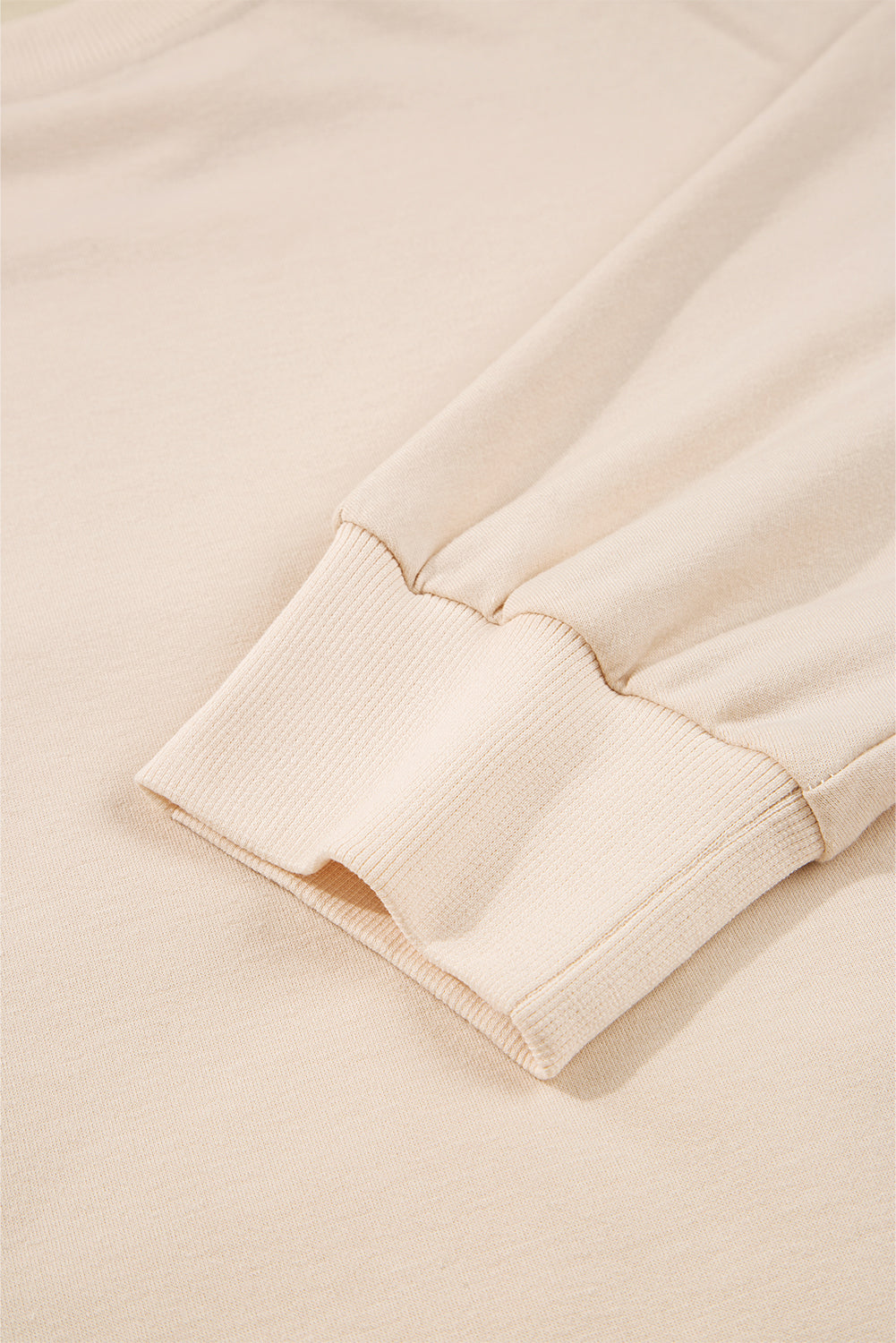 Simply Bloom cream floral applique oversized sweatshirt