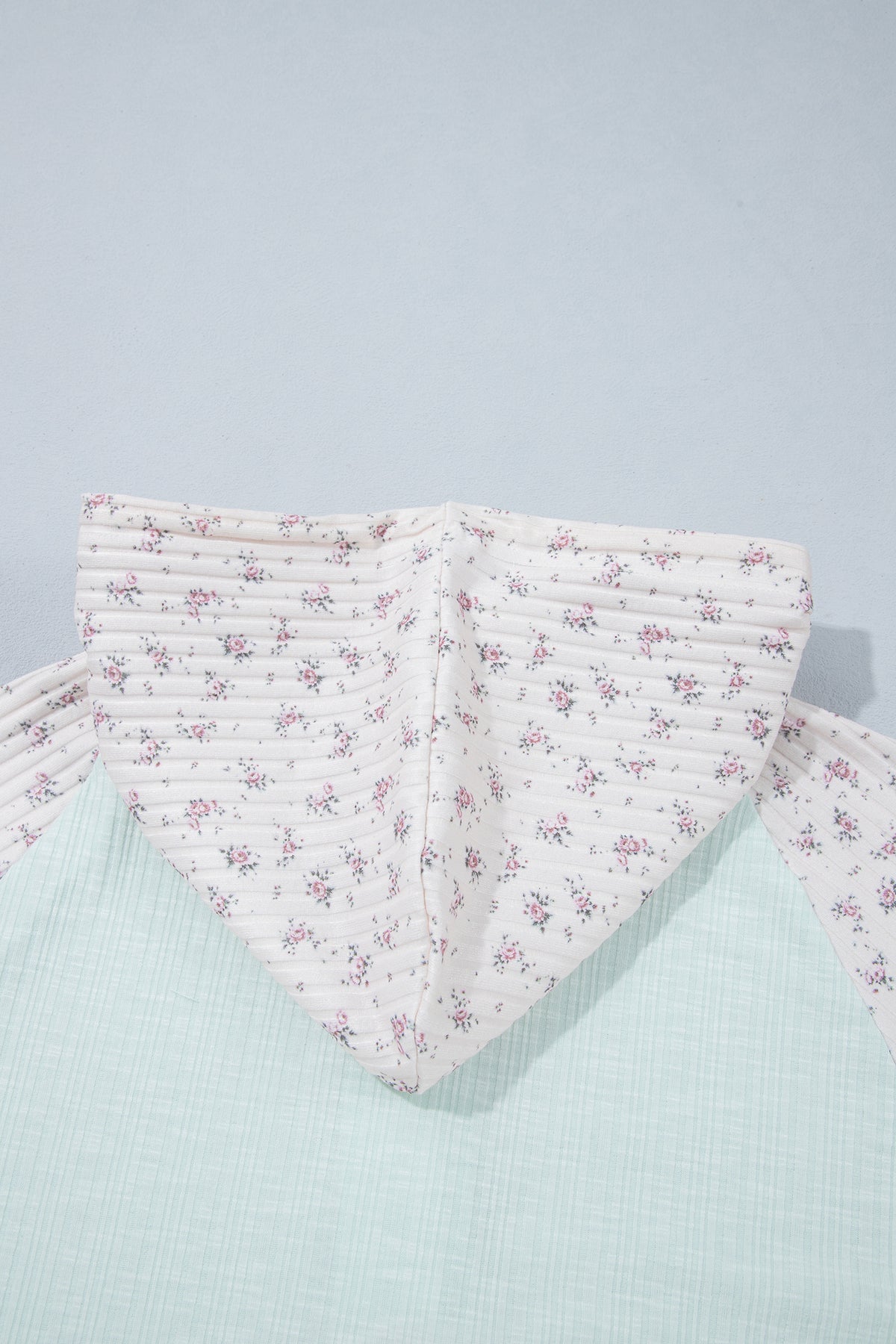 Sweet Meadow floral patchwork lace hoodie top