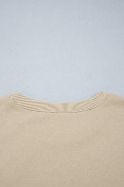 Simply Sweet polka dot sleeve oversized pullover
