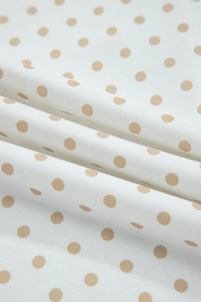 Cozy in Neutrals polka dot two-piece lounge set