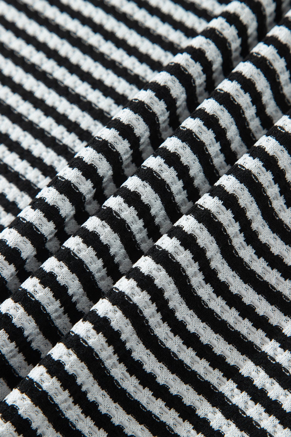 Simply Striped black and white two-piece lounge set