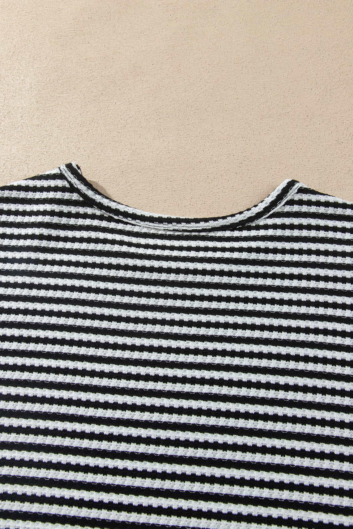 Simply Striped black and white two-piece lounge set