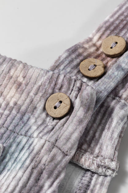 Wild and Free camo corded wide leg overalls