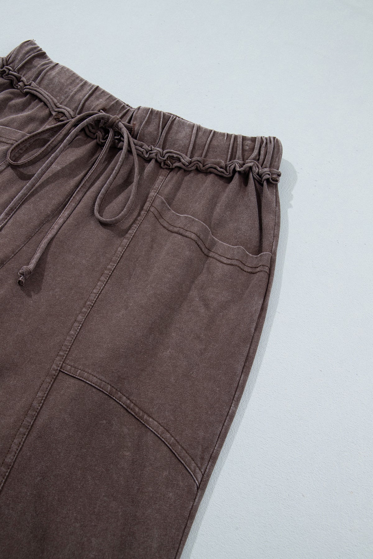 The Easygoing washed wide leg pants
