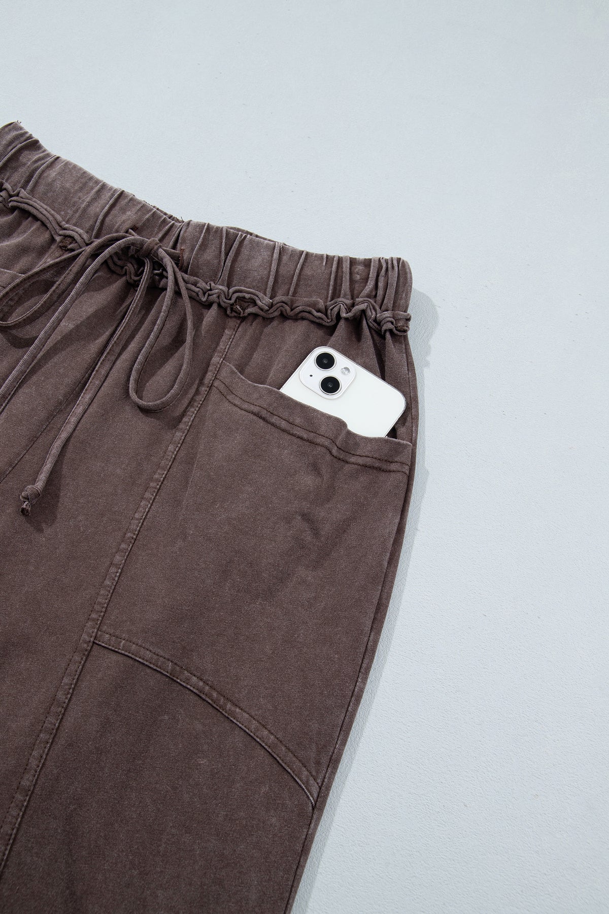 The Easygoing washed wide leg pants