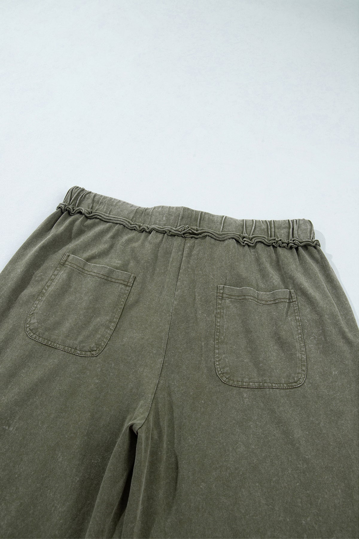 The Easygoing washed wide leg pants