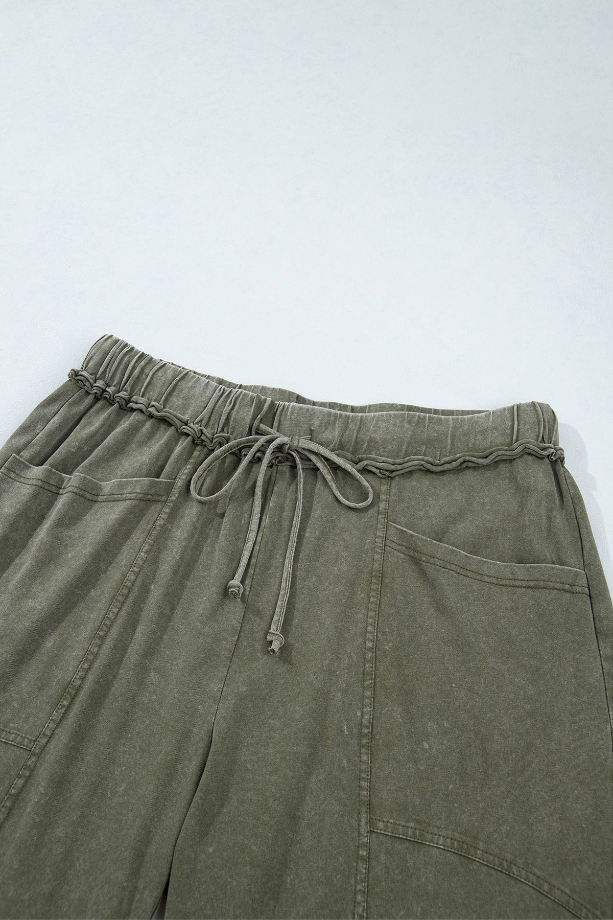 The Easygoing washed wide leg pants