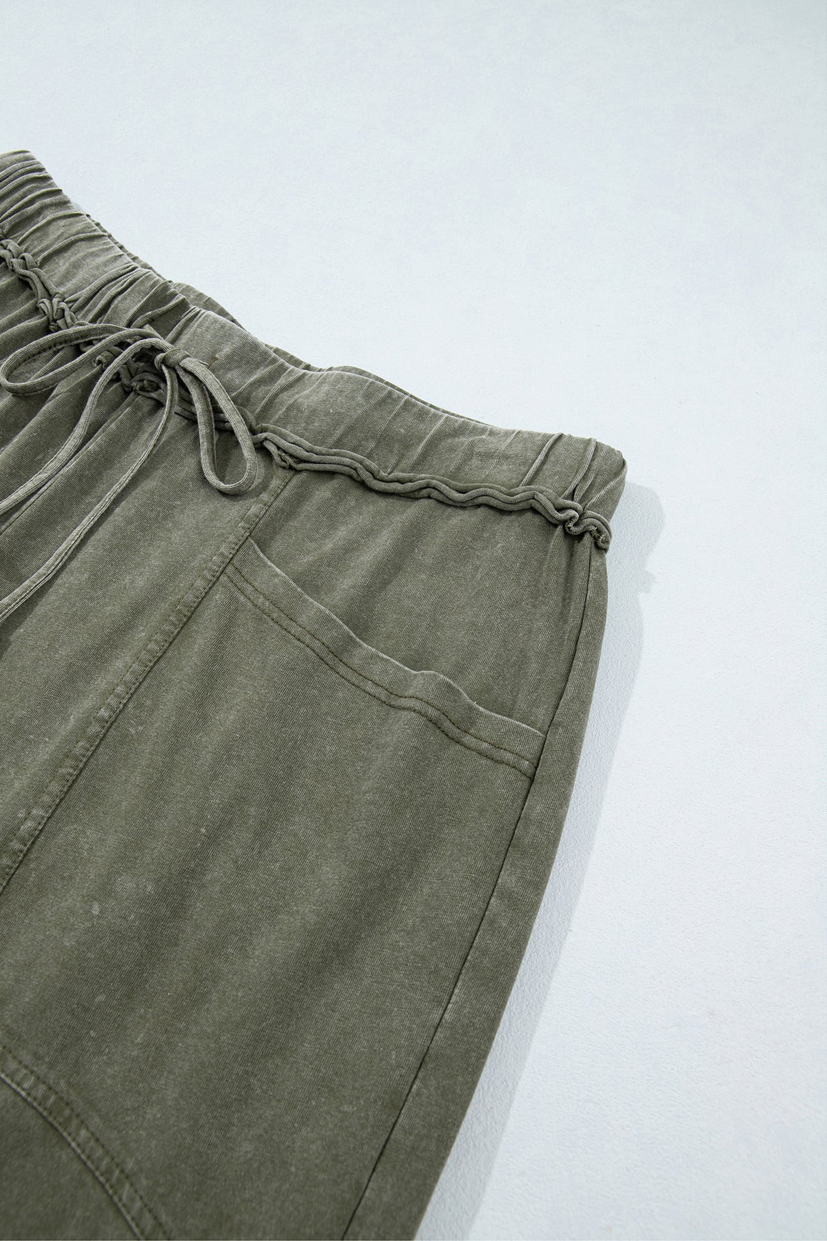The Easygoing washed wide leg pants