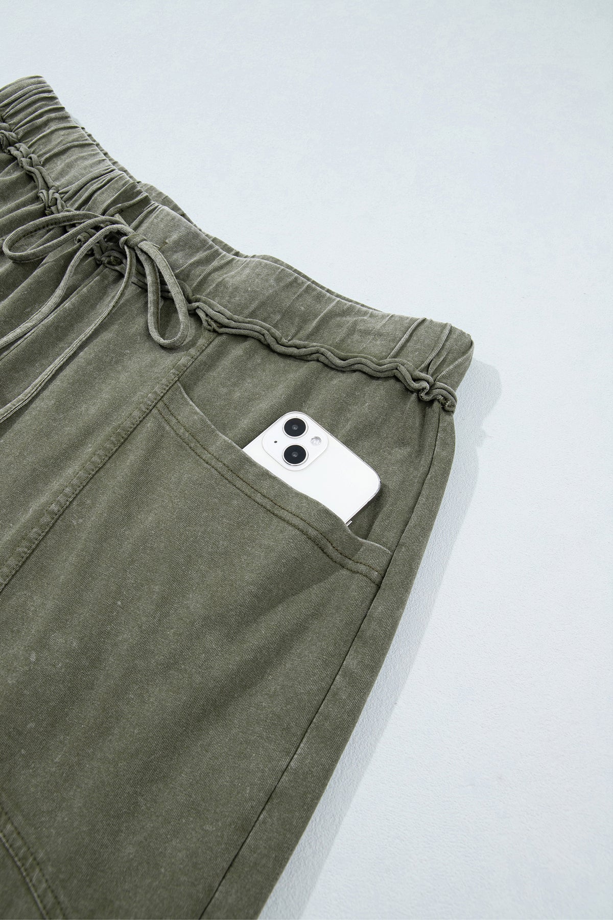 The Easygoing washed wide leg pants