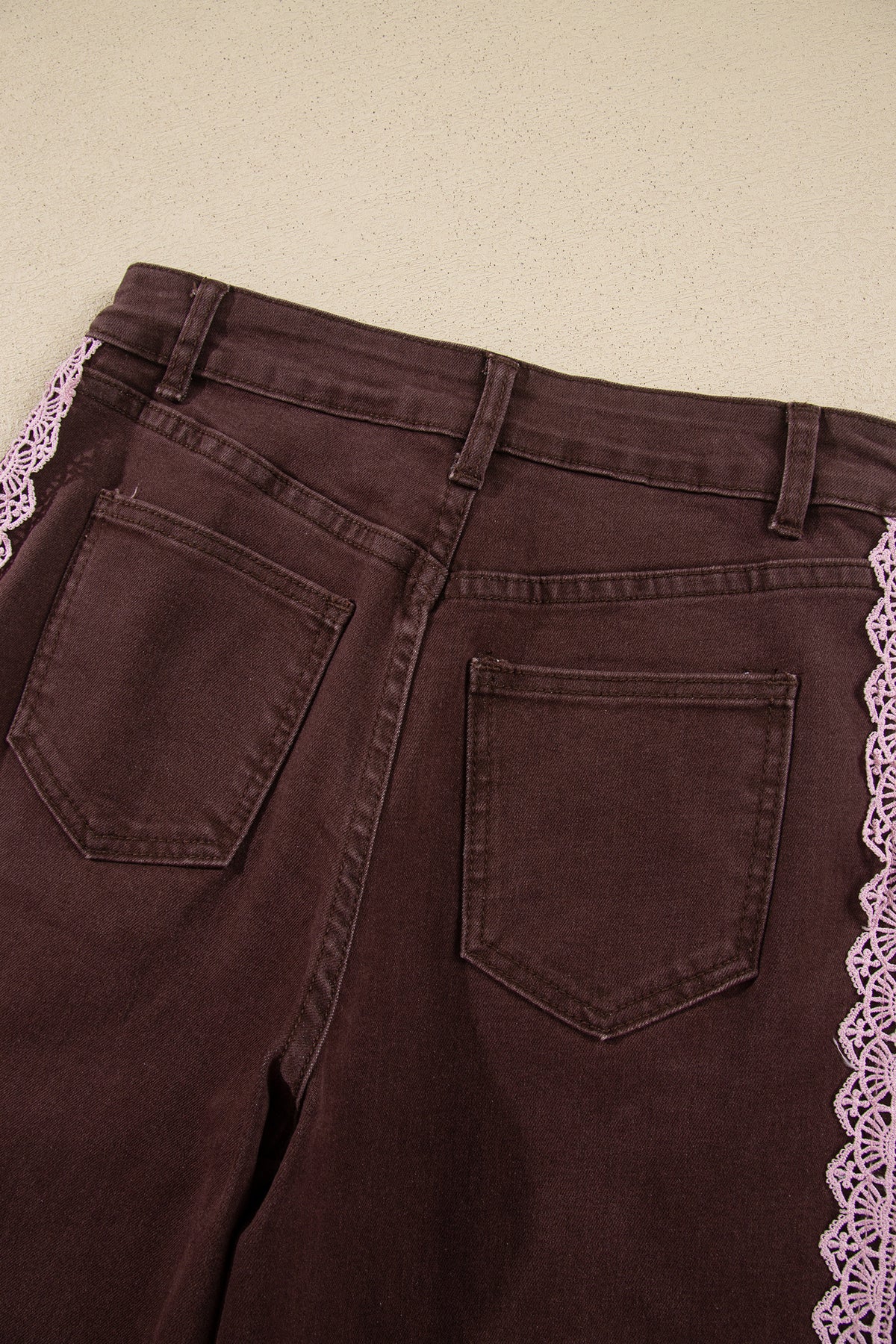Pretty in Lace wide leg denim jeans