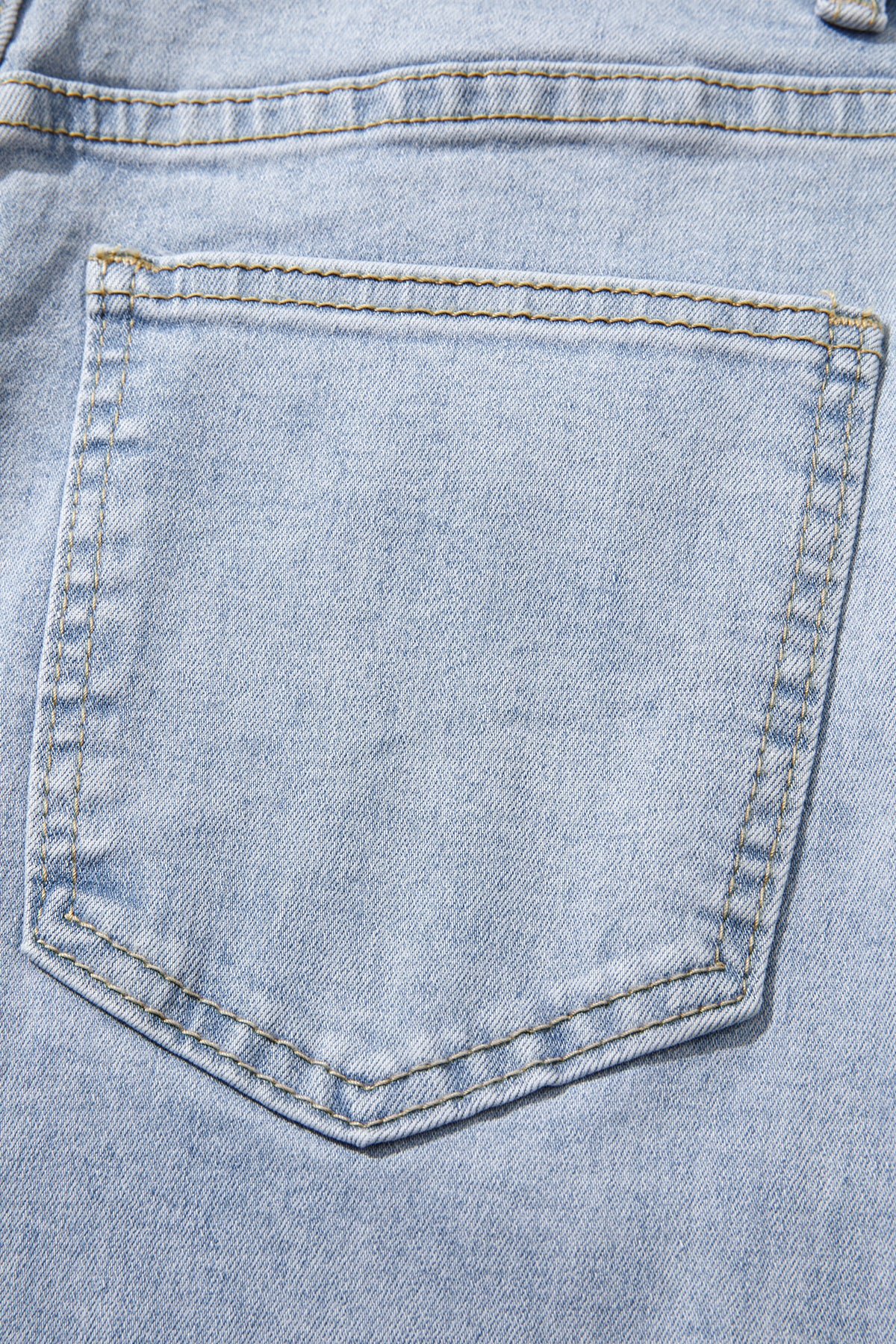 Pretty in Lace wide leg denim jeans