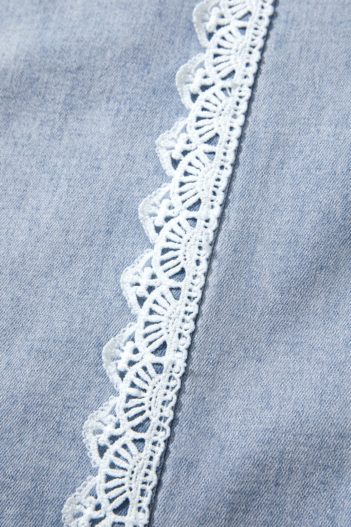 Pretty in Lace wide leg denim jeans