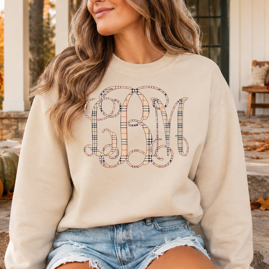 Preppy Plaid Monogram