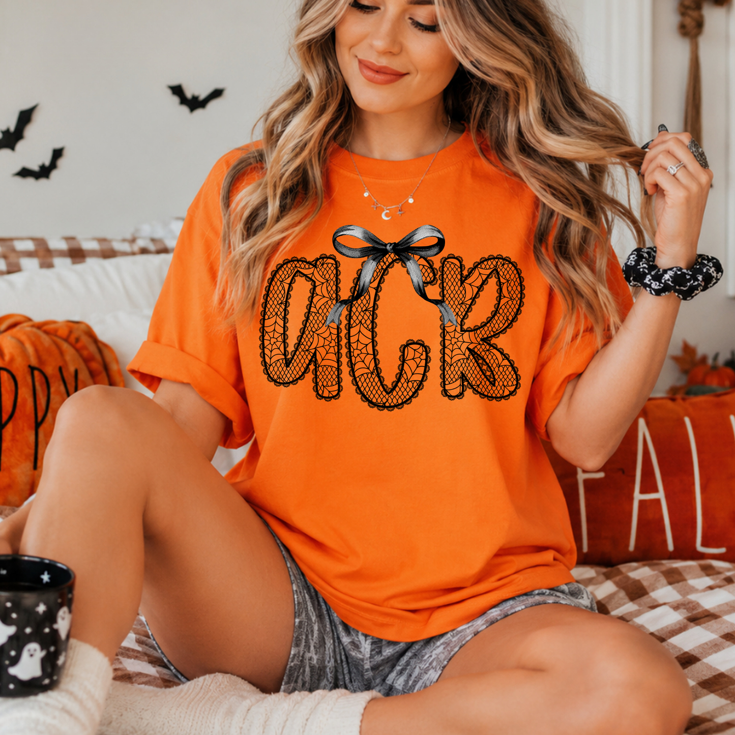 Halloween Lace Monogram