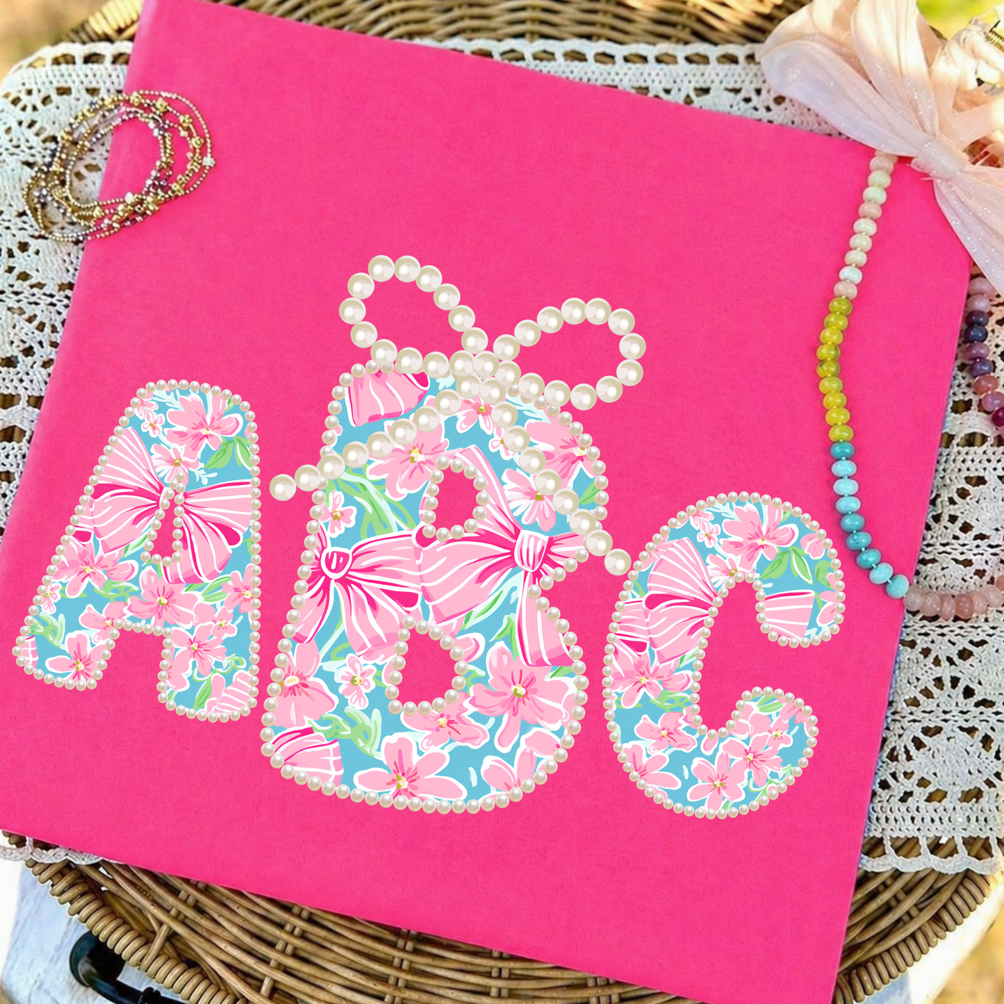 Pearl & Bow Monogram