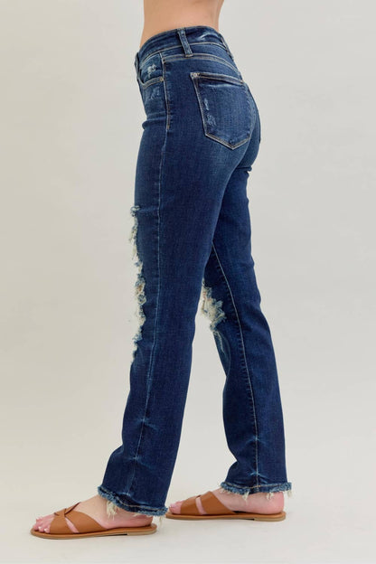 Wreckless Babe Straight Judy Blue Jeans
