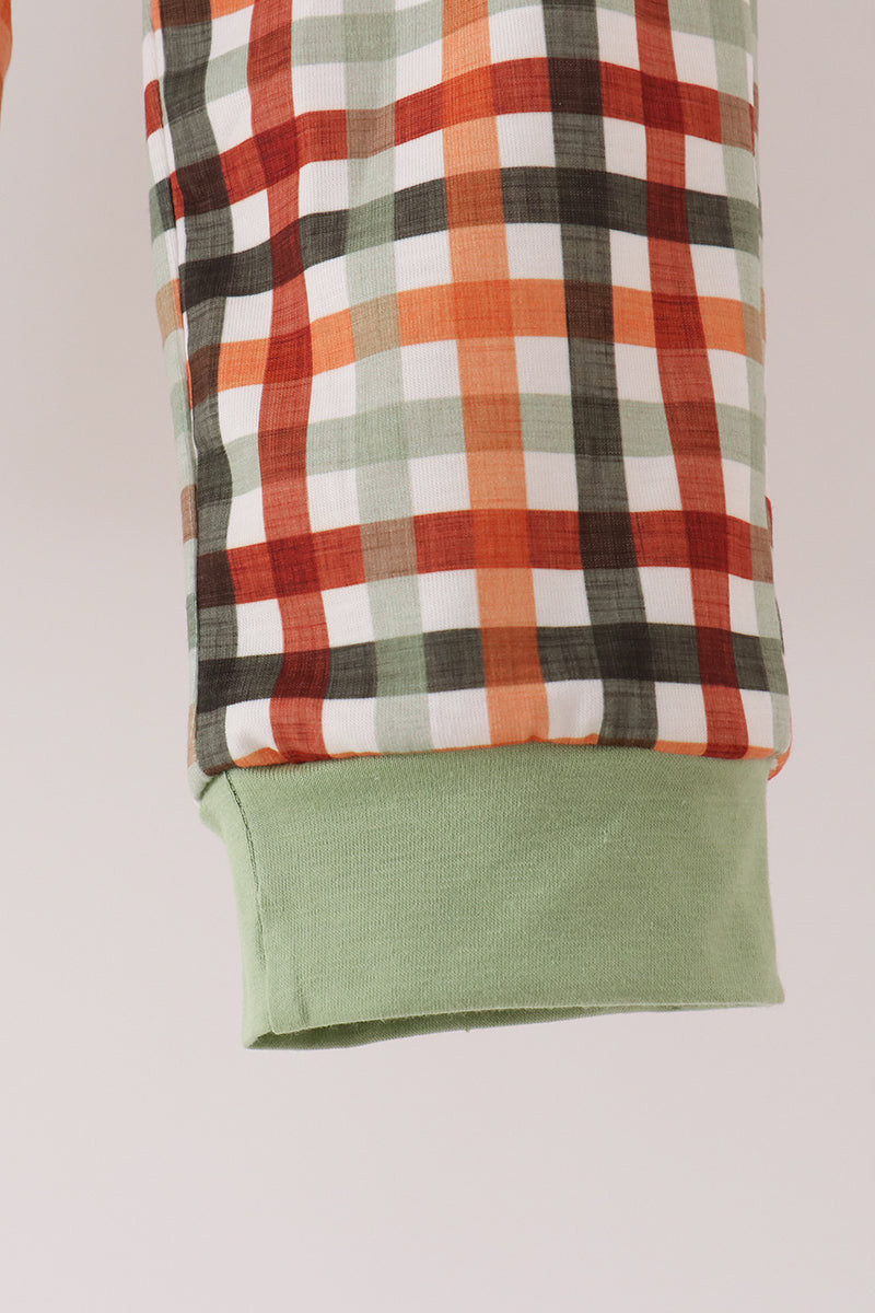 Sage Deer Embroidery Pants Set