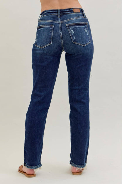 Wreckless Babe Straight Judy Blue Jeans