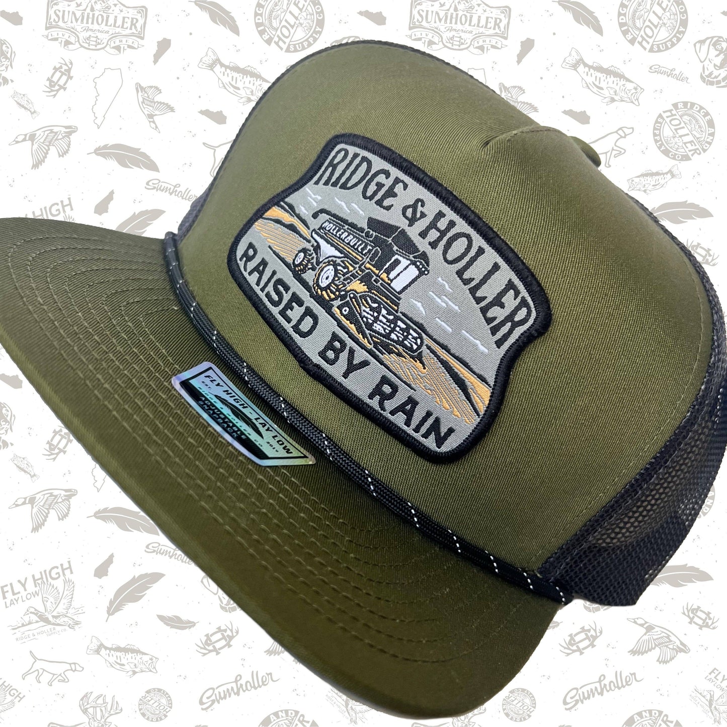 Raised by Rain Olive Hat