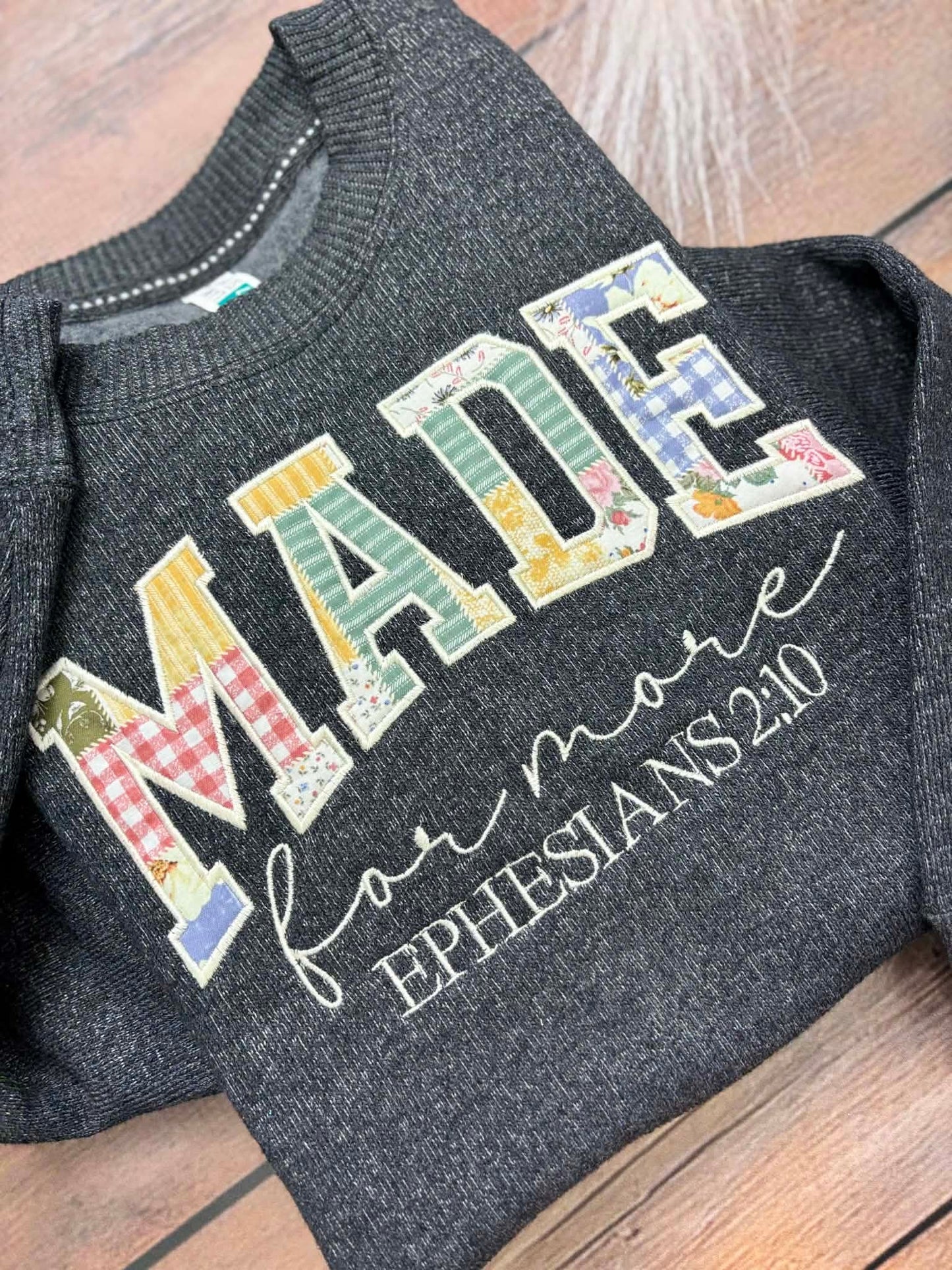 Made For More Fabric Applique Embroidery