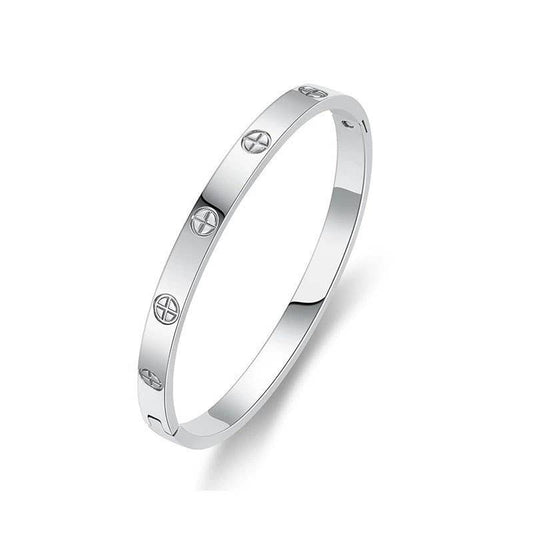 Silver Rhinestone  Bangle