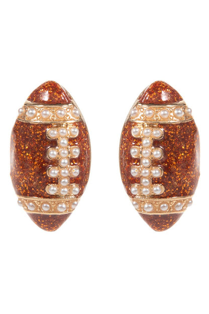 Touchdown Football Earrings