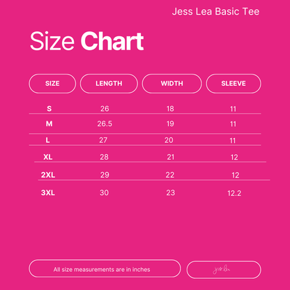 Jess Lea Basic Tee- Hot Pink