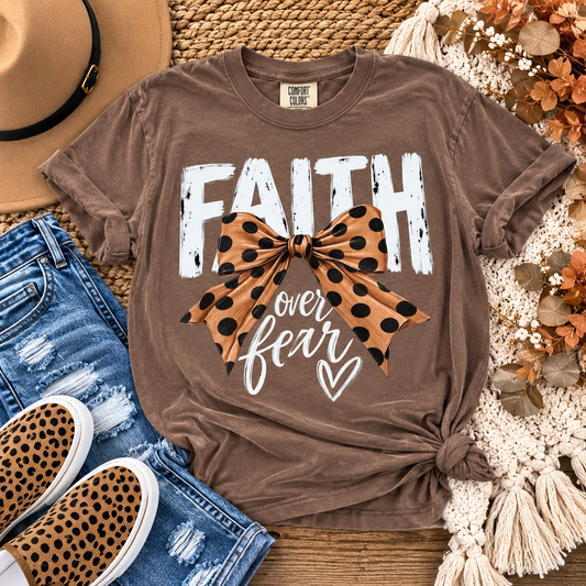 Faith Over Fear Appliqué Embroidered