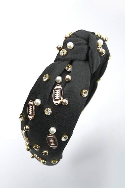 Football Game Day Rhinestone Headband