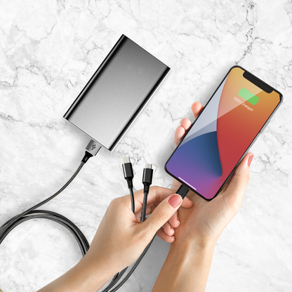 3-in-1 Stay Charged Cable 10 Ft