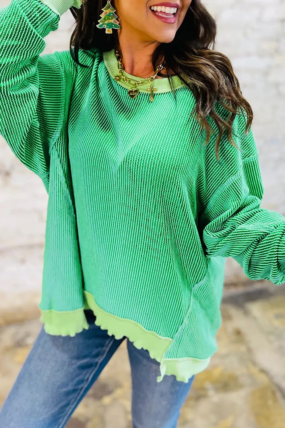 Lucky Charm Ribbed Top