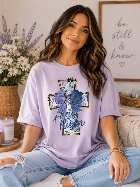 He Is Rising (Blue Chinoiserie)