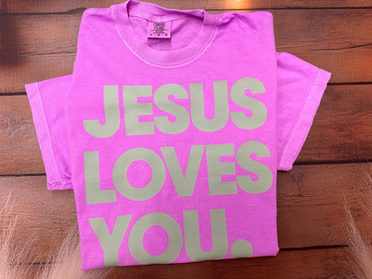 Jesus Loves You Neon Colors