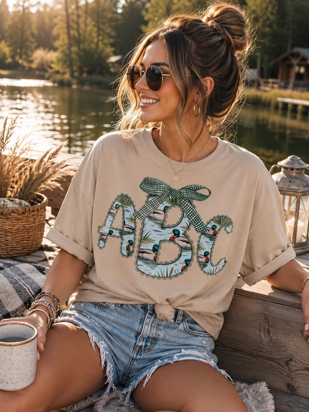 Preppy Lace Mallard Monogram