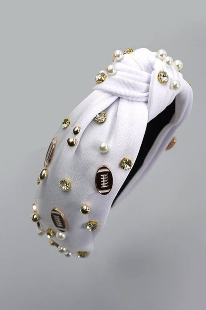Football Game Day Rhinestone Headband