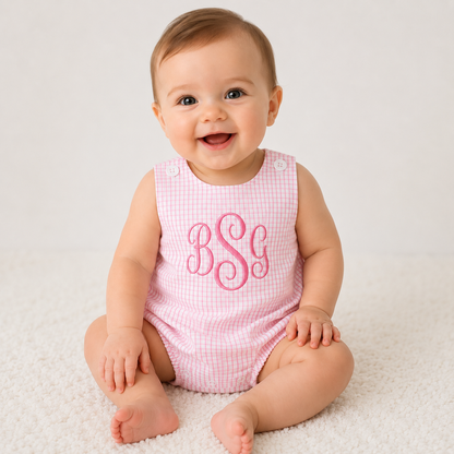 Gingham Bubble Romper