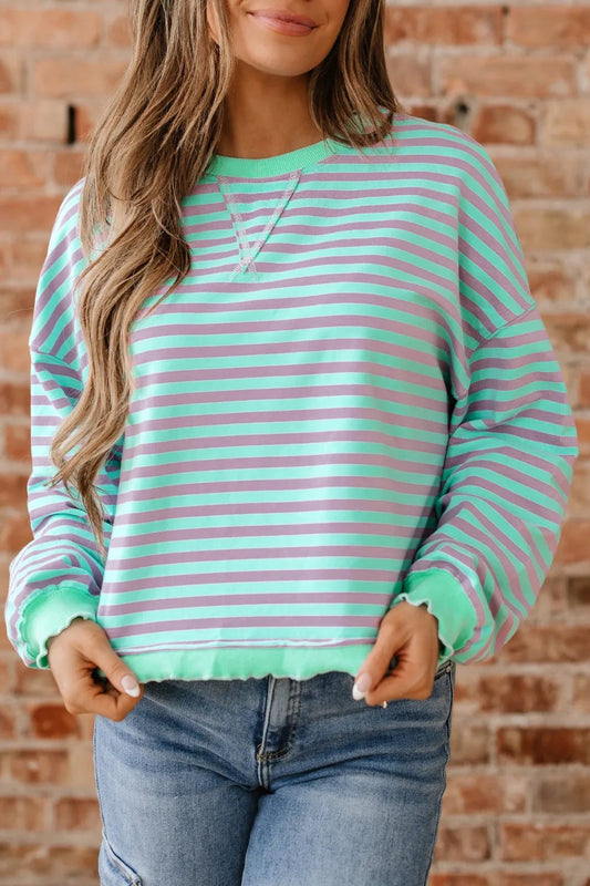 Mint To Be Striped Top