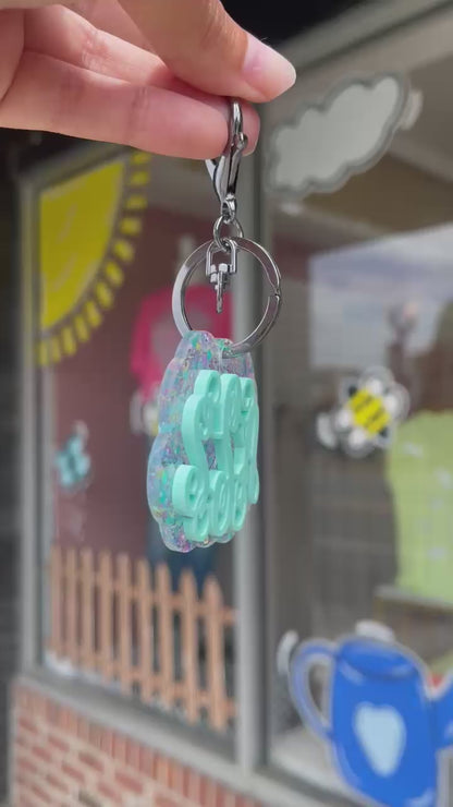 Acrylic Monograms Keychains