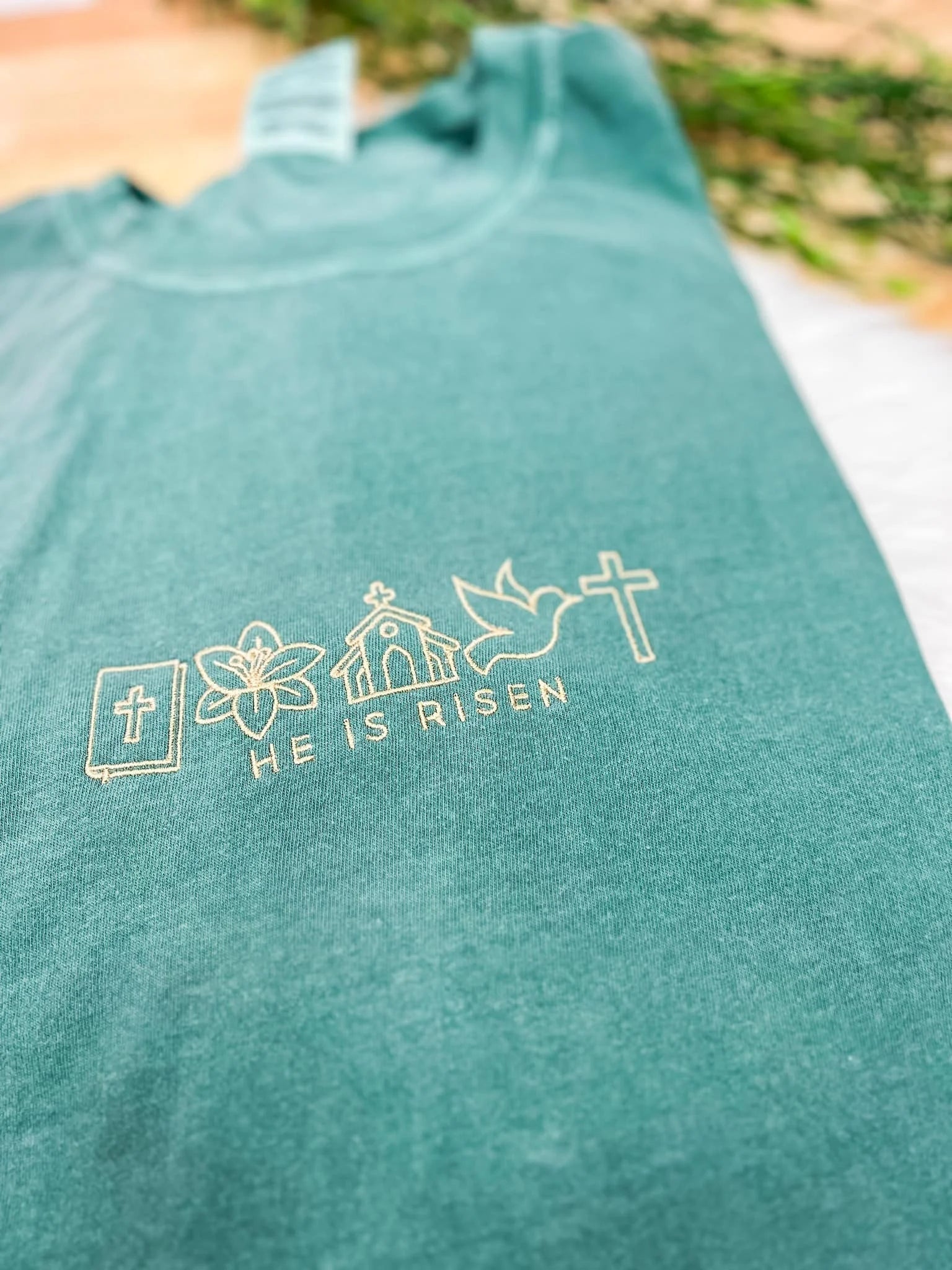 Embroidered He Is Risen